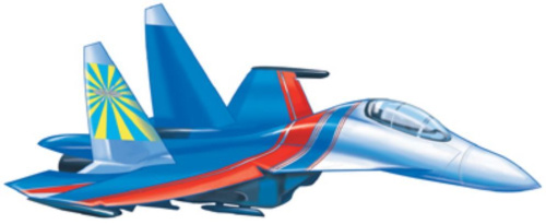Вырубная фигурка Самолет. М-14981
