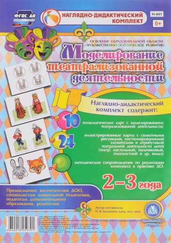 Моделирование театрализованной деятельности детей 2-3 лет. Освоение области "Художественно-эстетическое развитие"