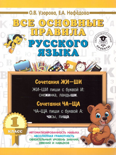 Русский язык 1 класс. Все основные правила
