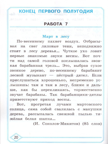 Литературное чтение 2 класс. Диагностика читательской грамотности. ФГОС