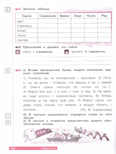 Русский язык 4 класс. Что я знаю. Что умею. Тетрадь проверочных работ. Часть 2