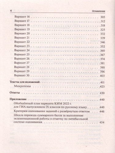 ОГЭ-2022. Русский язык 9 класс. 30 тренировочных вариантов по демоверсии 2022 года