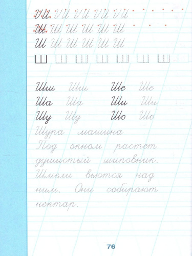 Тетрадь-тренажёр по чистописанию: с нуля до каллиграфического почерка за 1 месяц. 1 класс