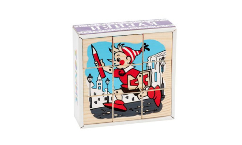 Кубики сложи рисунок "Герои сказок" 9 шт.