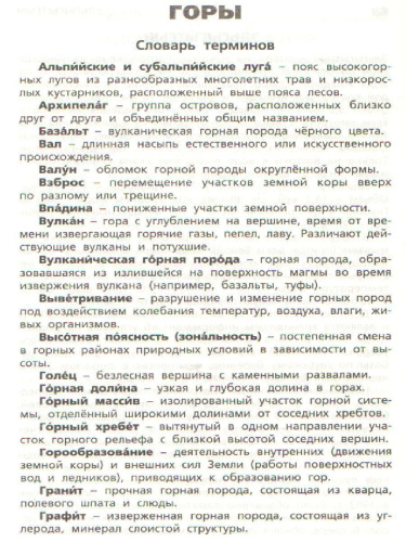 Реки, моря, озёра, горы России ФГОС