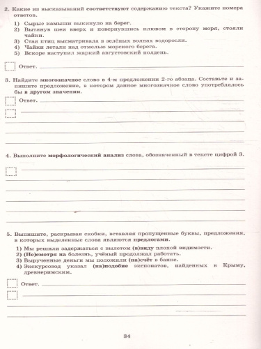 Русский язык 7 класс. 10 вариантов итоговых работ для подготовки к ВПР