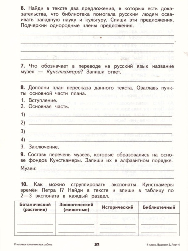 Русский язык Математика 4 класс. Итоговые проверочные работы. ФГОС