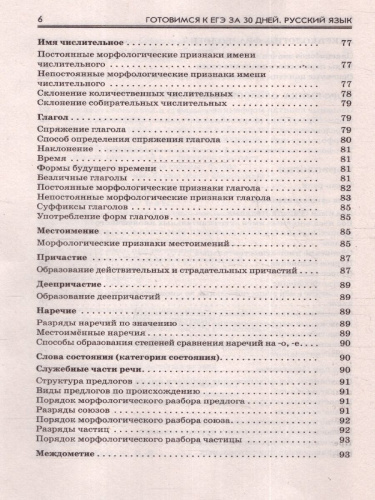 Русский язык. Готовимся к ЕГЭ за 30 дней