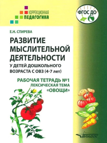 Развитие мыслительной деятельности у детей дошкольного возраста с ОВЗ (4-7 лет). Рабочая тетрадь № 1