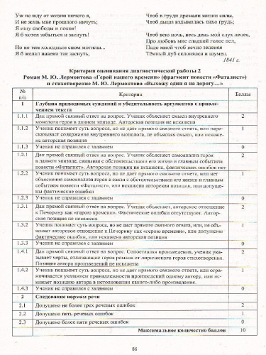 Русская (родная) литература 5-9 класс Рабочая программа, диагностические работы