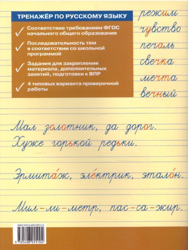 Тренажёр по русскому языку для подготовки к ВПР 2 кл. / ТР (Вако)