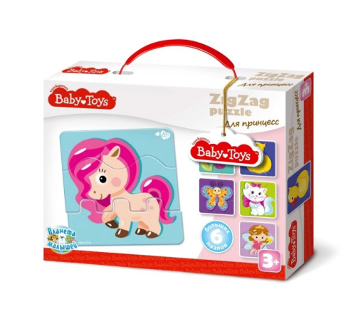 Пазлы макси ЗИГЗАГ "Для принцесс" 18 элементов BABY TOYS