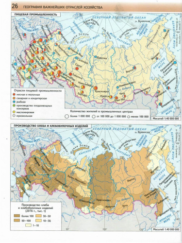 Атлас География России 9 класс