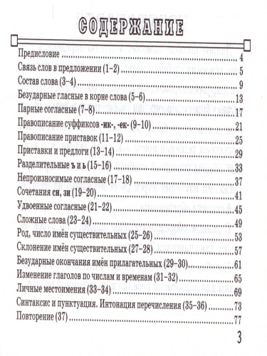 Русский язык 3 класс. Контроль знаний. Зачетные работы. ФГОС