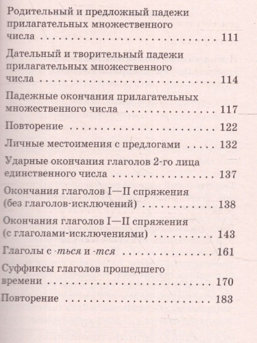 Русский язык 4 класс. Подготовка к контрольным диктантам