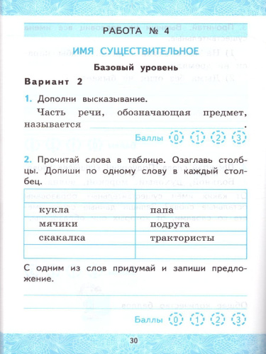 Русский язык 2 класс. Зачетные работы. Часть 2. ФГОС (к новому ФПУ)