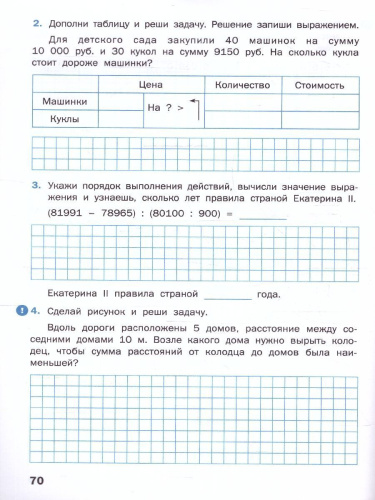 Математика 4 класс. Рабочая тетрадь. К УМК Моро. Новый ФГОС
