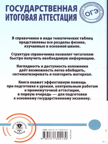 ОГЭ. Физика. Весь школьный курс в таблицах и схемах для подготовки