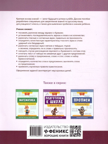 Русский язык:проверь свои знания:рабочая тетрадь для 1 класса