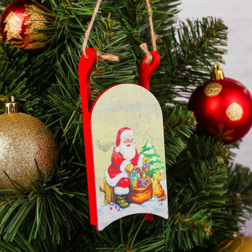 Подвеска новогодняя "Санки"
