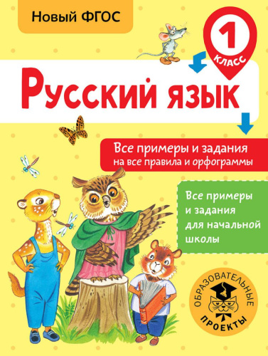 Русский язык 1 класс. Все примеры и задания на все правила и орфограммы