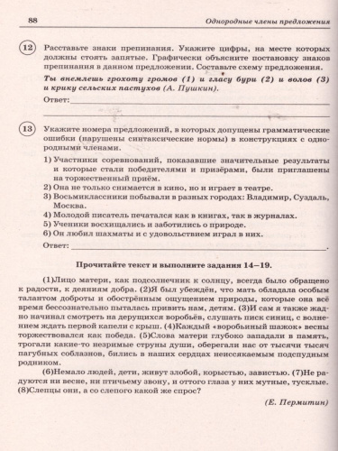 Русский язык 8 класс. Ступени к ВПР. Тематический тренинг