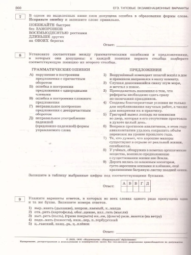 ЕГЭ 2025 Русский язык. 36 вариантов