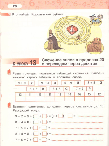 Математика 2 класс. Рабочая тетрадь. Комплект в 4 частях. Часть 1. ФГОС
