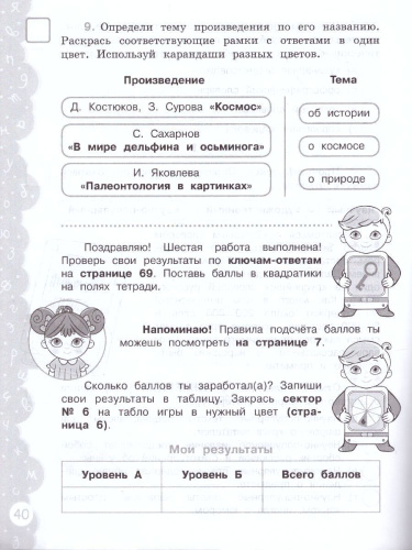 Попади в 10! Литературное чтение 4 класс. Тетрадь-тренажер