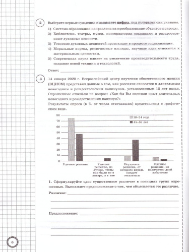 ВПР Обществознание 8 класс. 10 вариантов ФИОКО СТАТГРАД ТЗ ФГОС