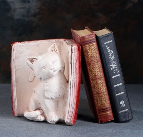 Подставка для книг "Котята" правый, красно-коричневый 20см (Буква-Ленд)