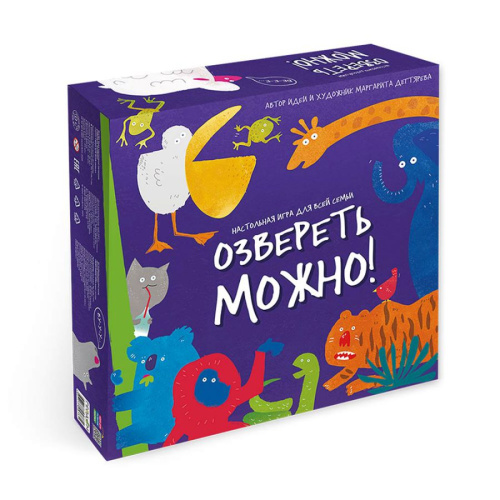 Игра настольная. Серия Игра для всей семьи. Озвереть можно