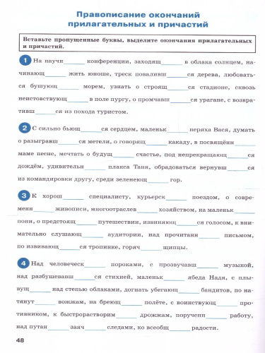 Тренажёр по русскому языку 10-11 классы. Орфография