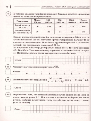 ВПР-2021. Математика 8 класс. Повторяем и тренируемся. 15 тренировочных вариантов