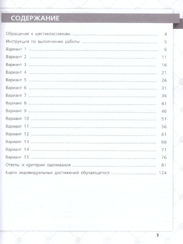 ВПР Русский язык 6 класс. 15 вариантов