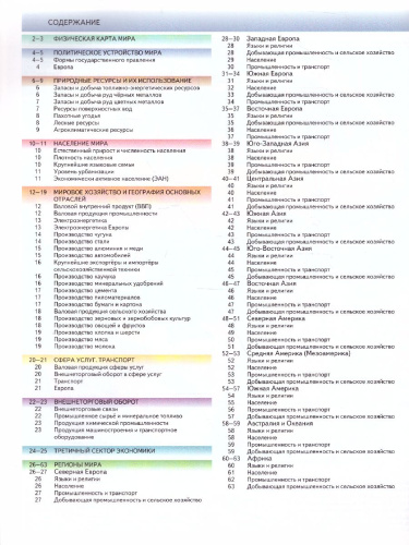 Атлас география мира 10-11 класс