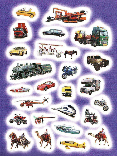 Наклейки Транспорт/100 наклеек(Росмэн)