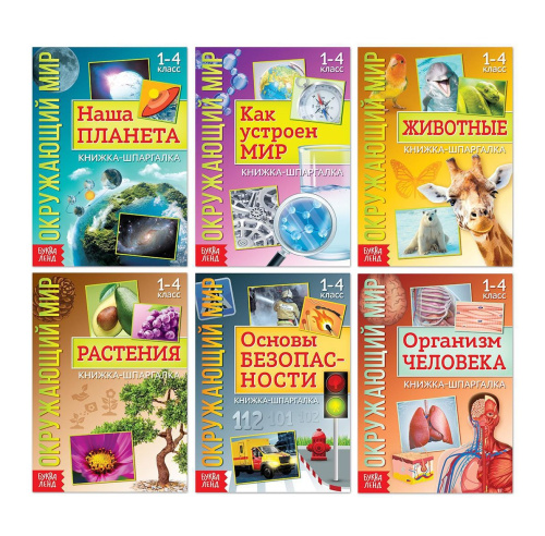 Набор Книги-шпаргалки Мир природы и человека