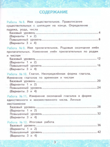 Русский язык 3 класс. Зачетные работы. Часть 2 (к новому ФПУ). NEW. ФГОС