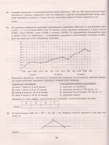 ЕГЭ 2022 Математика 20 вариантов