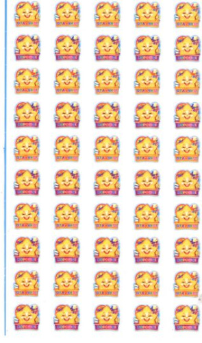 Набор для поощрения на самоклеящейся бумаге Звездочки ОТЛИЧНО!