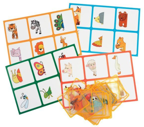 Пластиковое лото для малышей. Угадай, кто это? Найди половинку