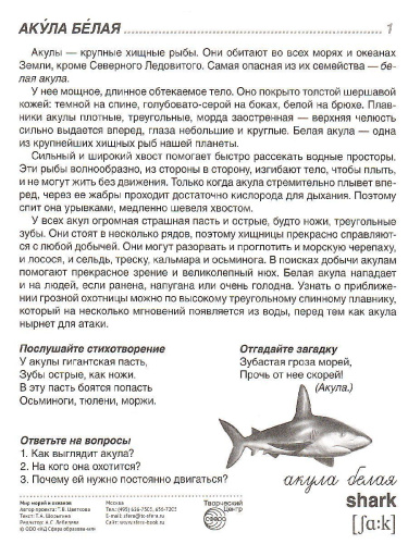 Демонстрационные картинки СУПЕР. Мир морей и океанов. 16 демонстрационных картинок с текстом 173х220 мм