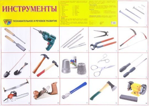 Демонстрационный плакат Инструменты /А2