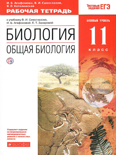 Общая Биология 11 класс. Базовый уровень. Рабочая тетрадь. Вертикаль. ФГОС