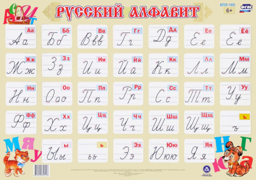 Обучающий плакат "Русский алфавит"