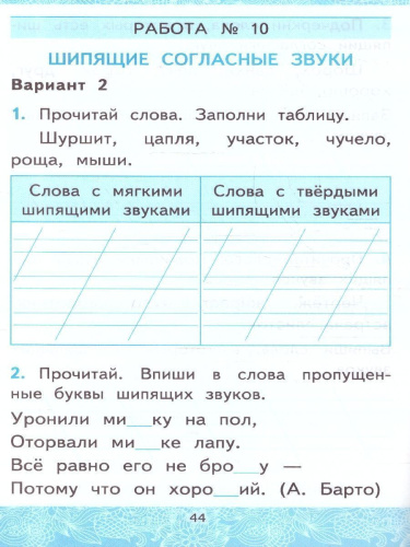 Русский язык 1 класс. Зачетные работы к учебнику В.Канакиной