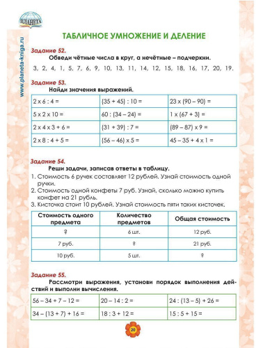Математика. 2 класс. Рабочий тренажёр. Часть 2