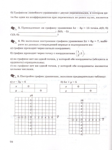Алгебра 7 класс. Рабочая тетрадь. Часть 2. ФГОС