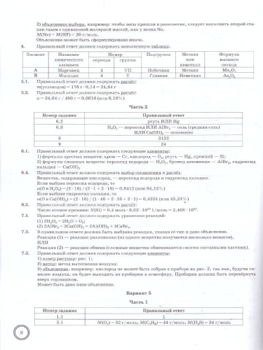 ВПР Химия 8 класс. Типовые задания. 10 вариантов. ФГОС Новый